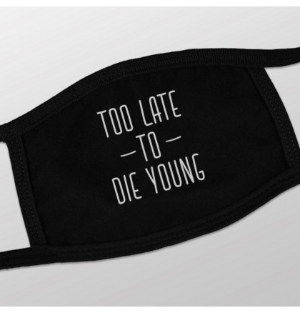 Маска защитная "Too late to die young", фото 2, цена 140 грн