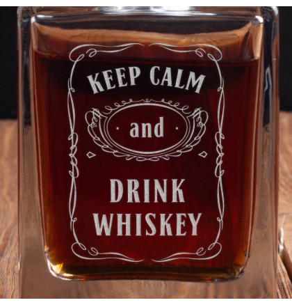 Графин "Keep calm and drink whiskey", фото 2, цена 400 грн