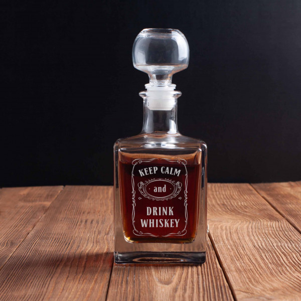 Графин "Keep calm and drink whiskey", фото 1, цена 400 грн