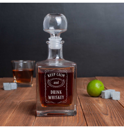 Графин "Keep calm and drink whiskey", фото 3, цена 400 грн
