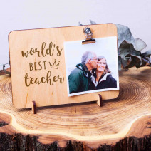Доска для фото с зажимом "World`s best teacher"