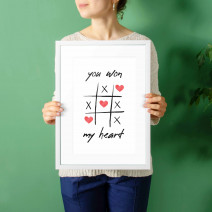 Постер "You won my heart"