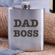 Фляга стальная "Dad boss"