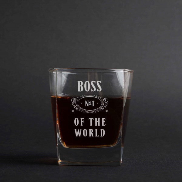 Стакан для виски "Boss №1 of the world", фото 1, цена 240 грн