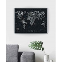 Скретч карта "Travel Map LETTERS World"