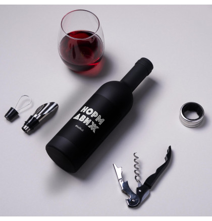 Набор для вина в бутылке "Норм движ", фото 3, цена 370 грн