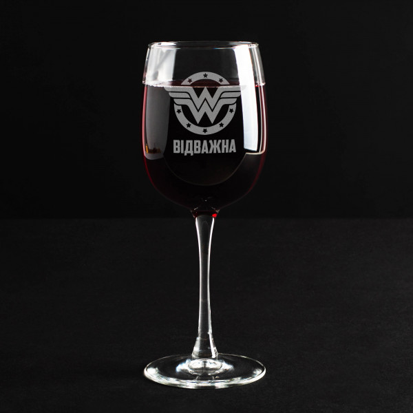 Бокал для вина "Wonderwoman" персонализированный, фото 1, цена 320 грн