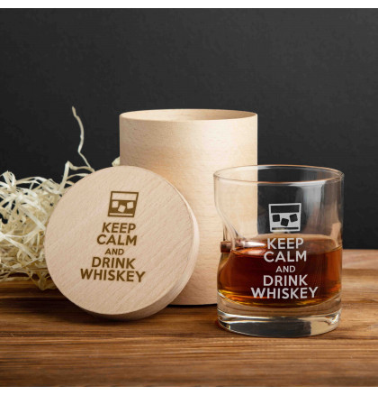 Стакан с пулей "Keep calm and drink whiskey", фото 2, цена 690 грн