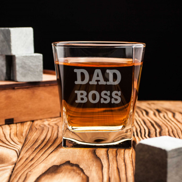 Стакан для виски "Dad Boss", фото 1, цена 240 грн