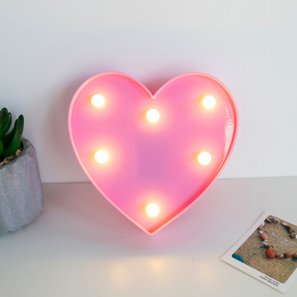 Светильник "Сердечко" розовое, фото 1, цена 390 грн