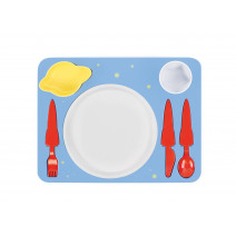 Набор детской посуды "Ужин космонавта"