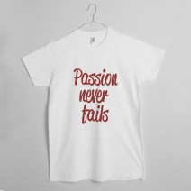 Футболка мужская "Passion Never Fails"
